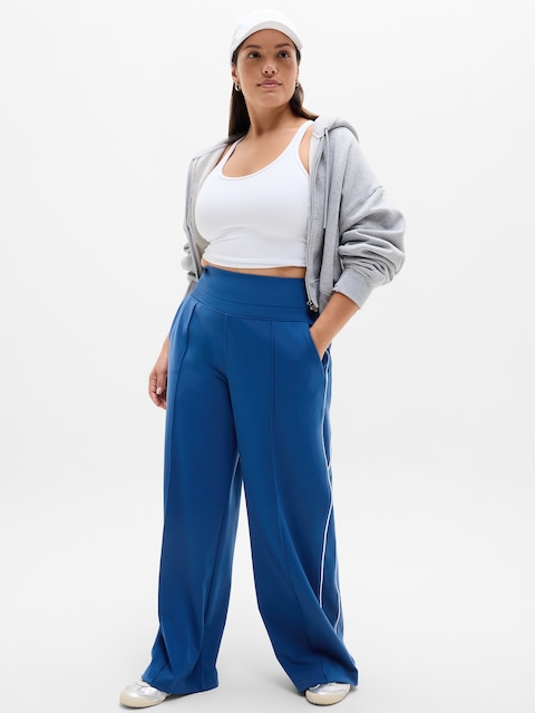 Venice High Rise Track Stripe Wide Leg Pant