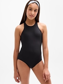 Image number 1 showing, Athleta Girl High Neck One Piece
