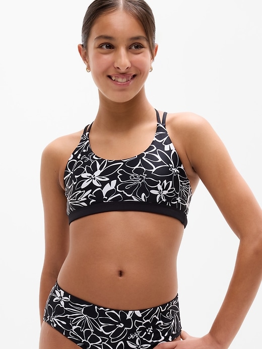 Image number 1 showing, Athleta Girl Reversible Strappy Bikini Top