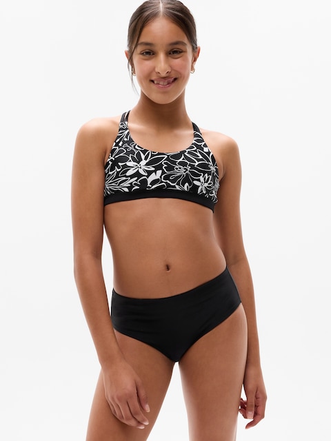 Athleta Girl Reversible Mid Rise Swim Bottom