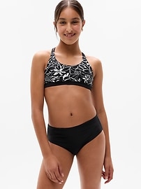 Image number 1 showing, Athleta Girl Reversible Mid Rise Swim Bottom
