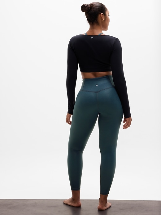 Image number 7 showing, Elation High Rise Matte Foil Shine 7/8 Legging