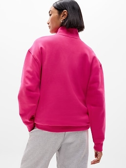 Forever Fleece 1/4 Zip Sweatshirt - Pink - image 3