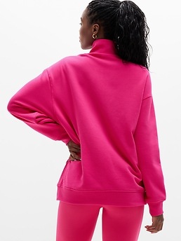Forever Fleece 1/4 Zip Sweatshirt - Pink - image 5