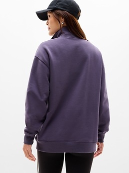 Forever Fleece 1/4 Zip Sweatshirt - Blue - image 4