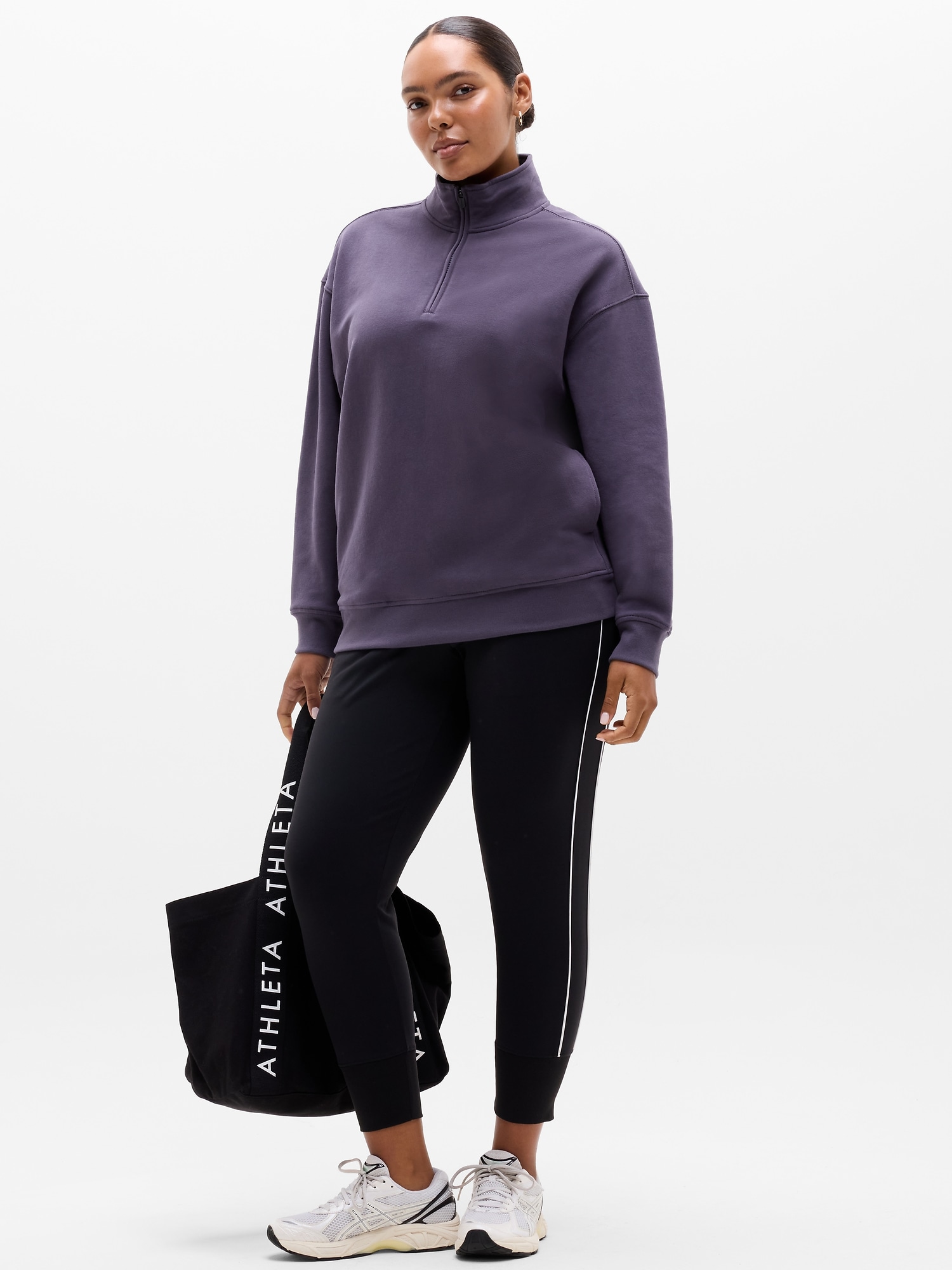 Forever Fleece 1/4 Zip Sweatshirt - Blue