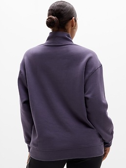 Forever Fleece 1/4 Zip Sweatshirt - Blue - image 2