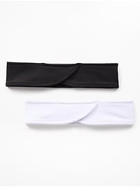 Image number 2 showing, Athleta Girl Ready or Knot Headband 2-Pk