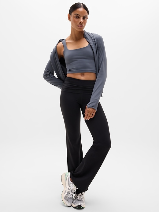 Image number 2 showing, Transcend Square Neck Crop Sports Bra A-C
