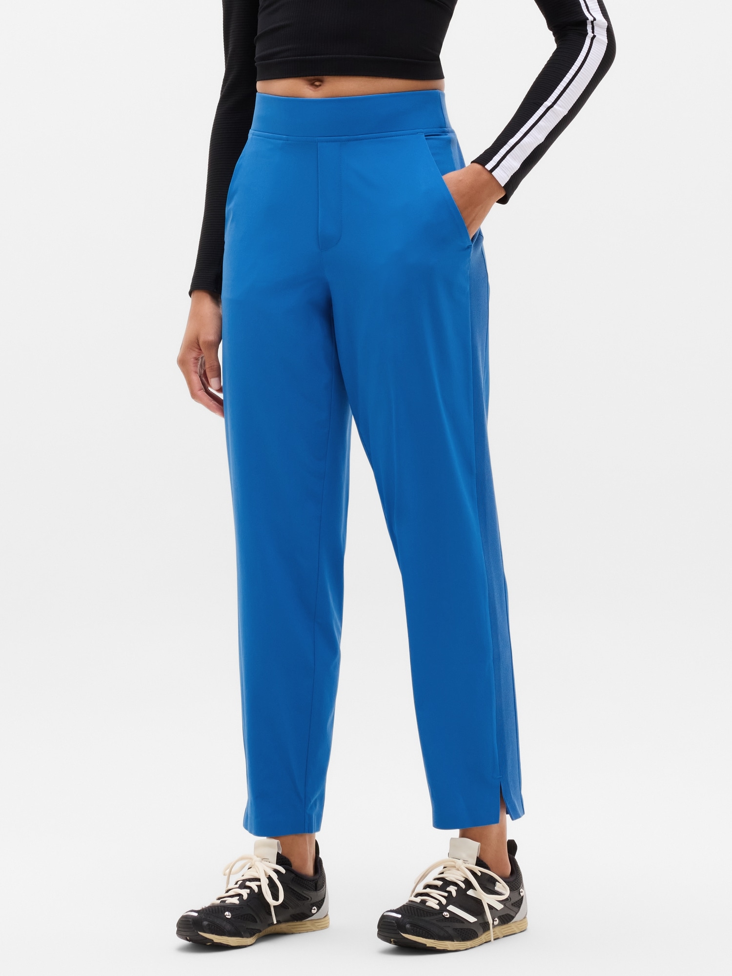 Brooklyn Mid Rise Ankle Pant - Blue