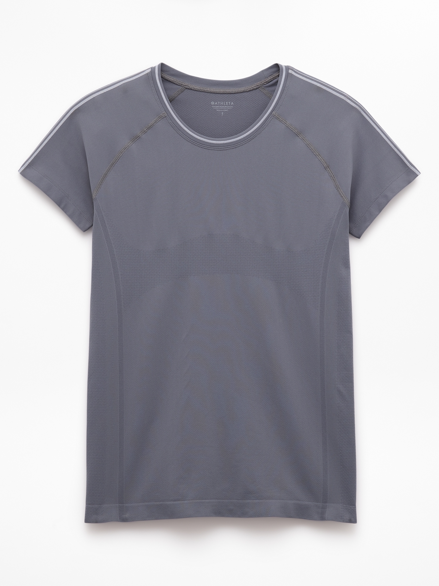 Athleta Momentum Flex Tee - Gray (Slate/Dove)