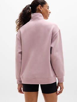 Forever Fleece 1/4 Zip Sweatshirt - Pink - image 3