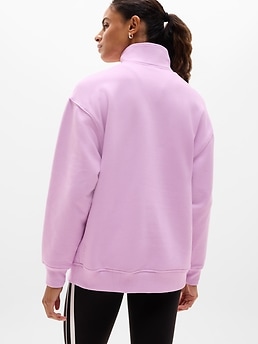 Forever Fleece 1/4 Zip Sweatshirt - Pink - image 3