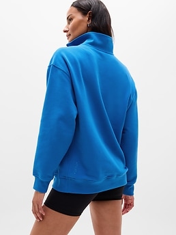 Forever Fleece 1/4 Zip Sweatshirt - Blue - image 3