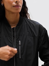 Athleta Citybound Bomber - Black (Black)
