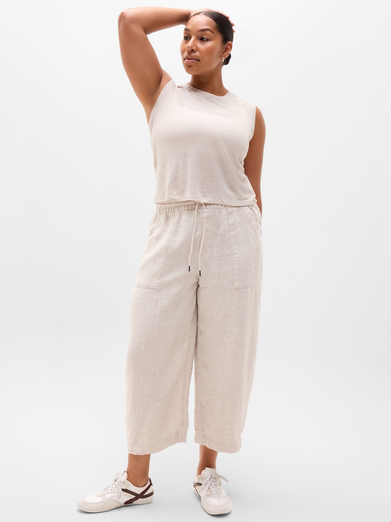 Getaway Linen Blend Muscle Tank