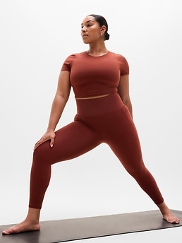 Salutation Stash High Rise 7/8 Legging - Orange - image 4