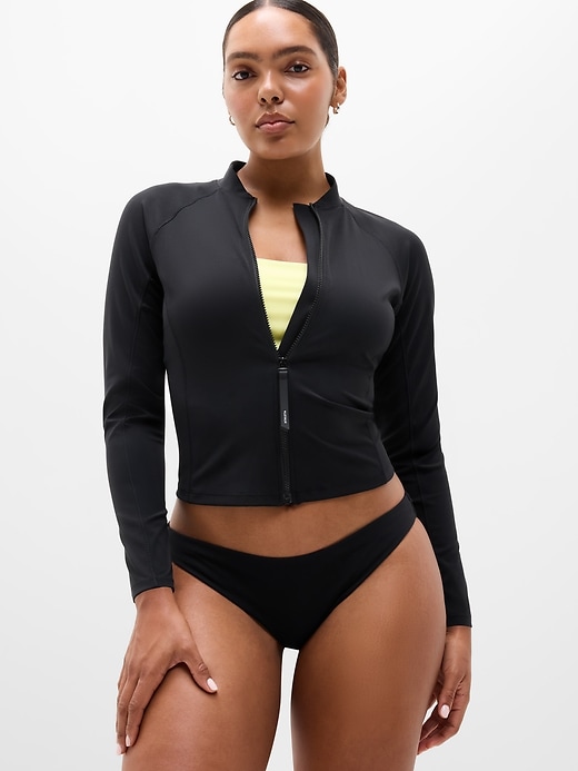 Image number 5 showing, Zip-Front Rashguard