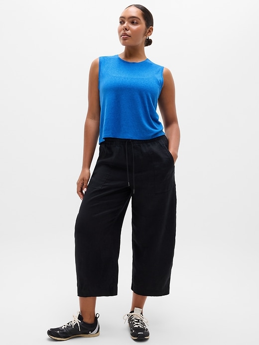 Image number 5 showing, Getaway Linen Blend Muscle Tank