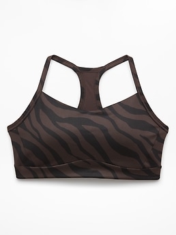 Athleta Vital Sports Bra A-C - Gray (Zebra Truffle)
