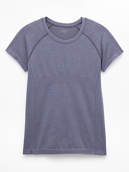 Athleta Momentum Flex Tee - Gray (Slate Heather)