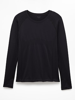 Athleta Momentum Flex Top - Black (Black)