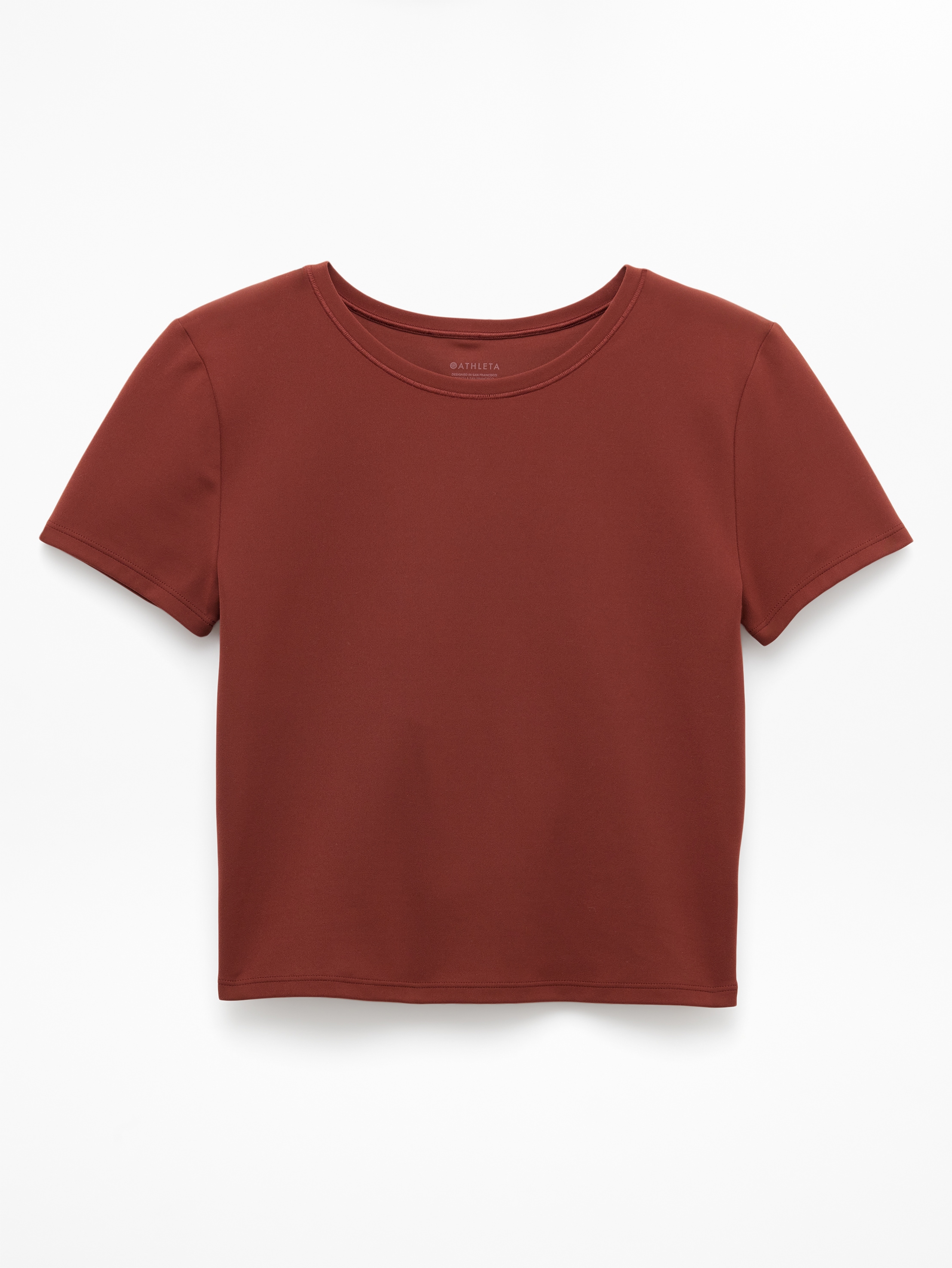 Athleta Transcend Open Back Tee - Orange (Cinnamon)