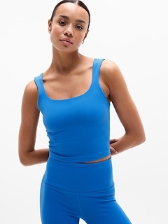 Transcend Square Neck Crop Sports Bra D-DD