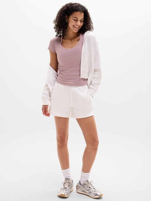 Image number 2 showing, Signature Rib Scoop Tee