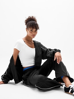 Signature Rib Scoop Tee - White - image 2