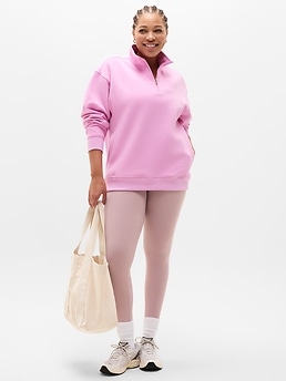 Forever Fleece 1/4 Zip Sweatshirt - Pink - image 4