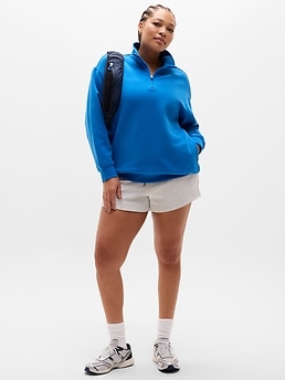 Forever Fleece 1/4 Zip Sweatshirt - Blue - image 4