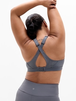 Speed Run High Support Sports Bra - Gray - image 3