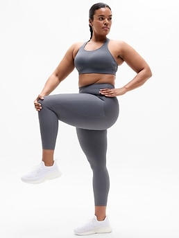Speed Run High Support Sports Bra - Gray - image 2
