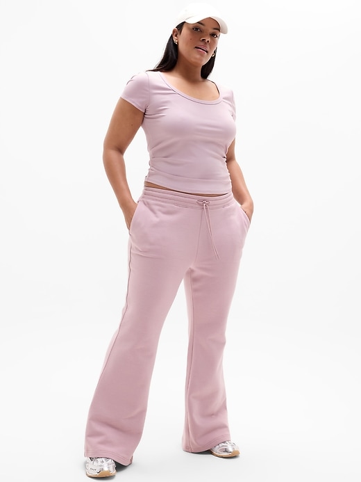 Image number 6 showing, Forever Fleece Mid Rise Flare Pant
