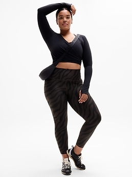 Salutation Stash High Rise 7/8 Legging - Brown - image 4