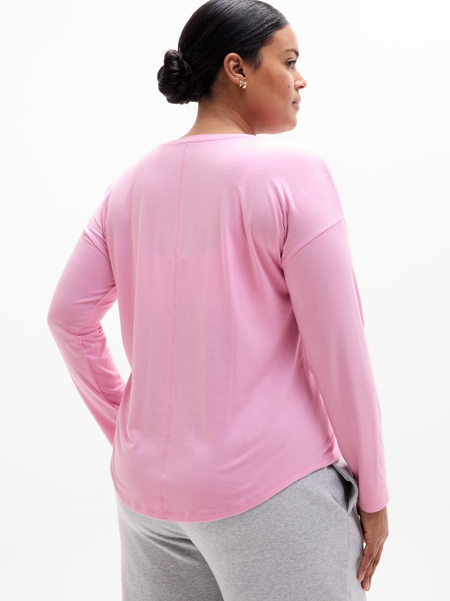 Athleta Move With Ease Top - Pink (Waterlily)