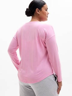 Athleta Move With Ease Top - Pink (Waterlily)