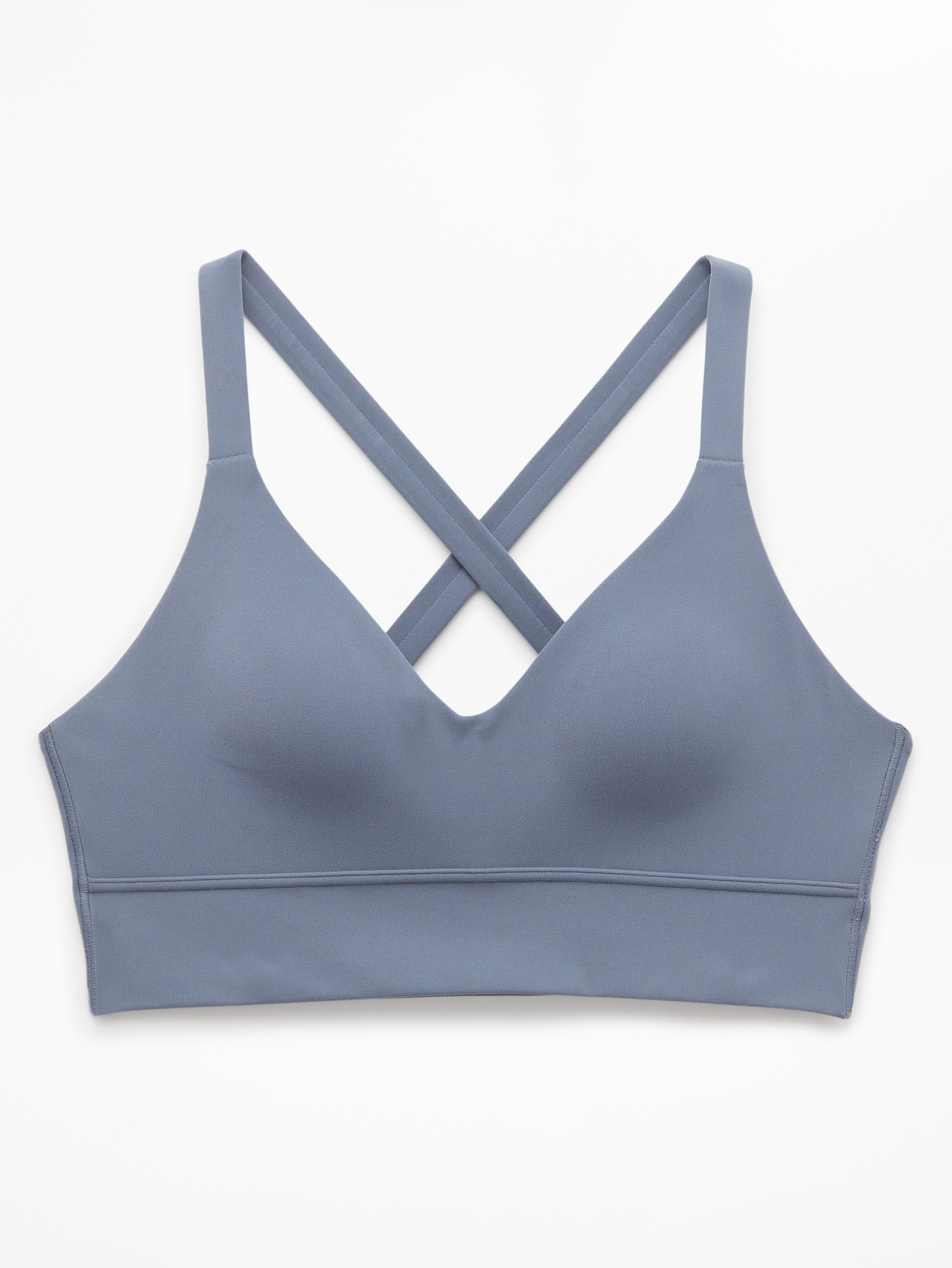 Athleta Perfect Form Longline Bra A-C - Gray (Slate)
