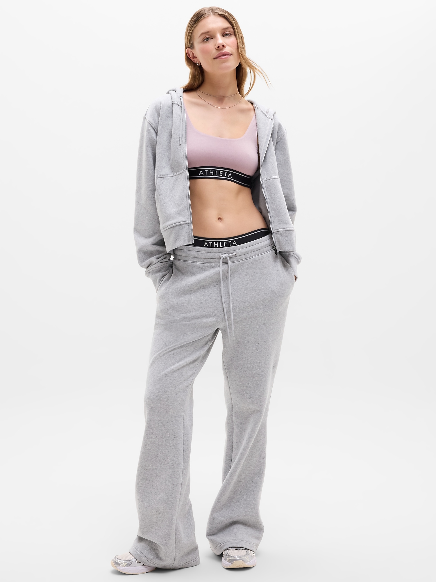 Forever Fleece Mid Rise Flare Pant
