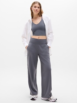 Venice High Rise Wide Leg Pant - Gray - image 2