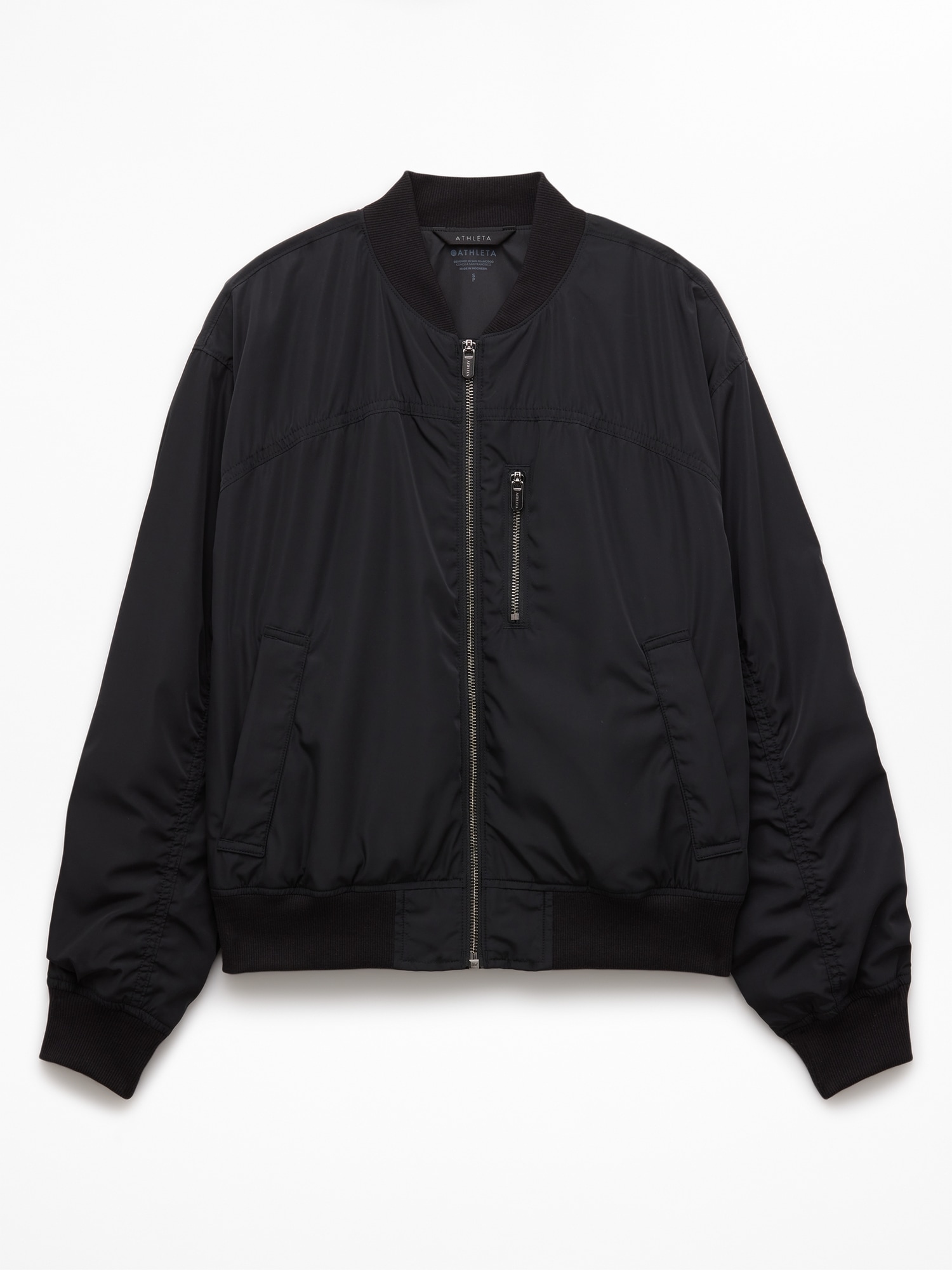 Athleta Citybound Bomber - Black (Black)
