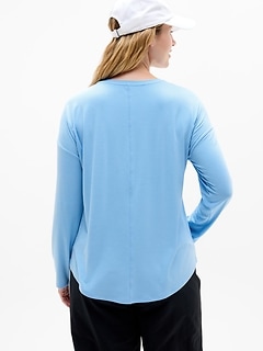 Athleta Move With Ease Top - Blue (Breeze)