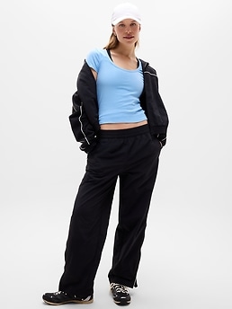 Signature Rib Scoop Tee - Blue - image 2