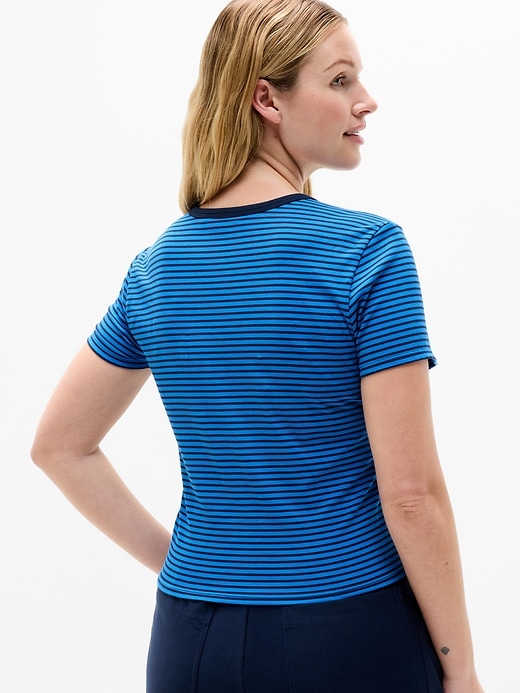 Image number 7 showing, Signature Rib Crop Tee