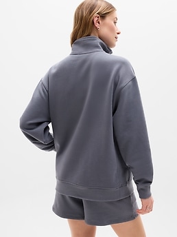 Forever Fleece 1/4 Zip Sweatshirt - Gray - image 3