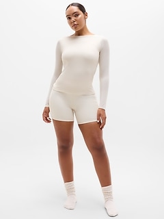 Athleta Bodymove Scoop Back Top - Beige (Bone)