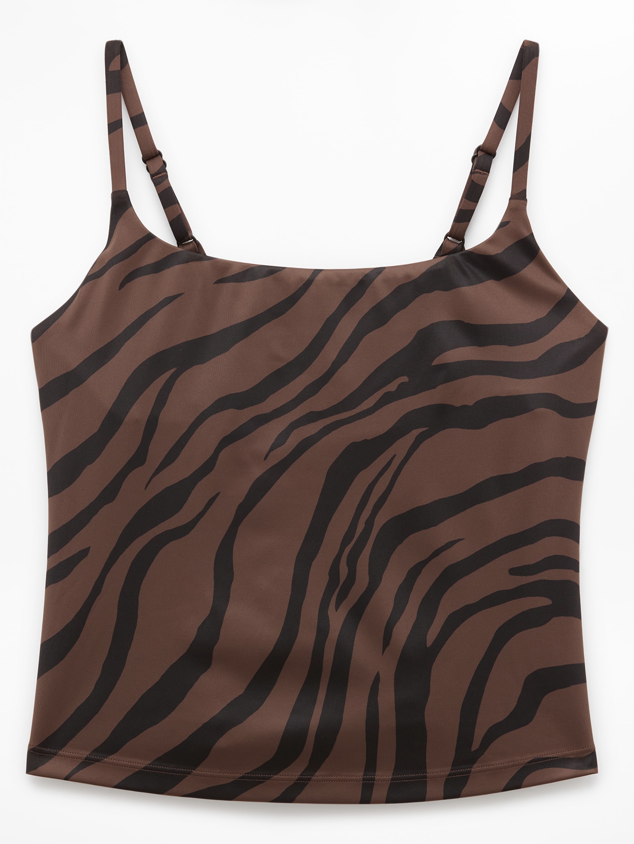 Athleta Scoop Tankini - Brown (Prima Woodland Zebra)