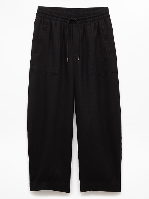 Image number 7 showing, Retreat Linen Easy Barrel Crop Pant