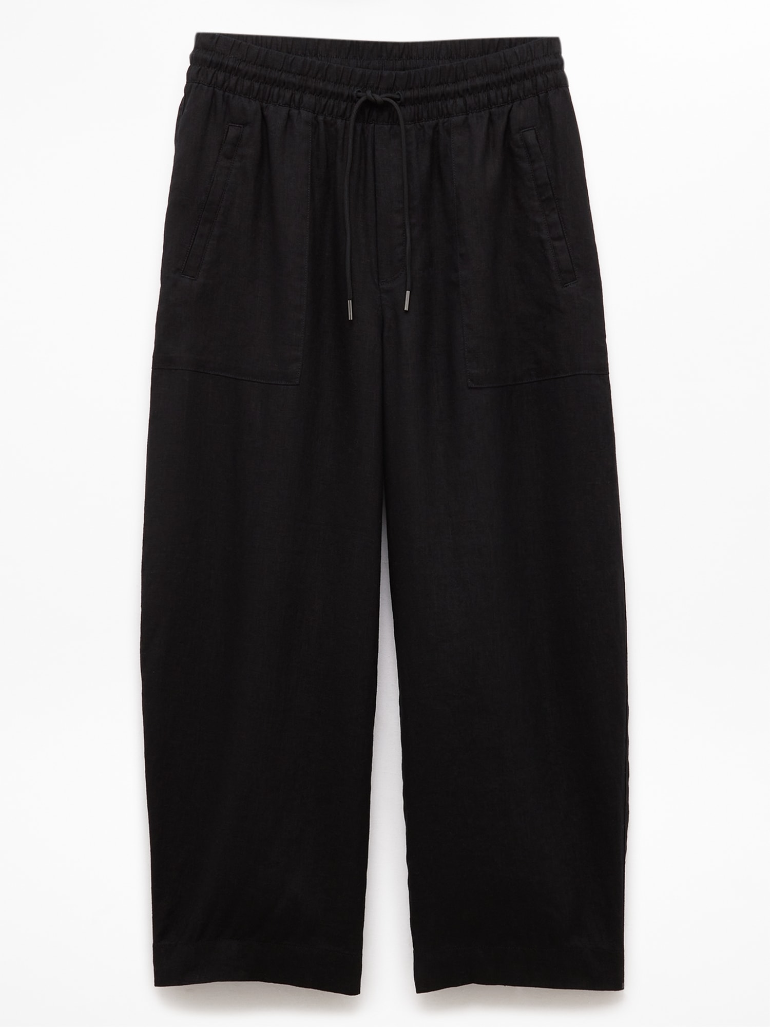 Retreat Linen Easy Barrel Crop Pant